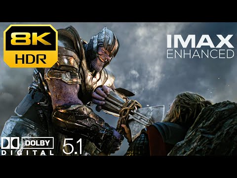 8K HDR IMAX | Thanos vs Avengers Fight Scene : Avengers Endgame | Dolby 5.1