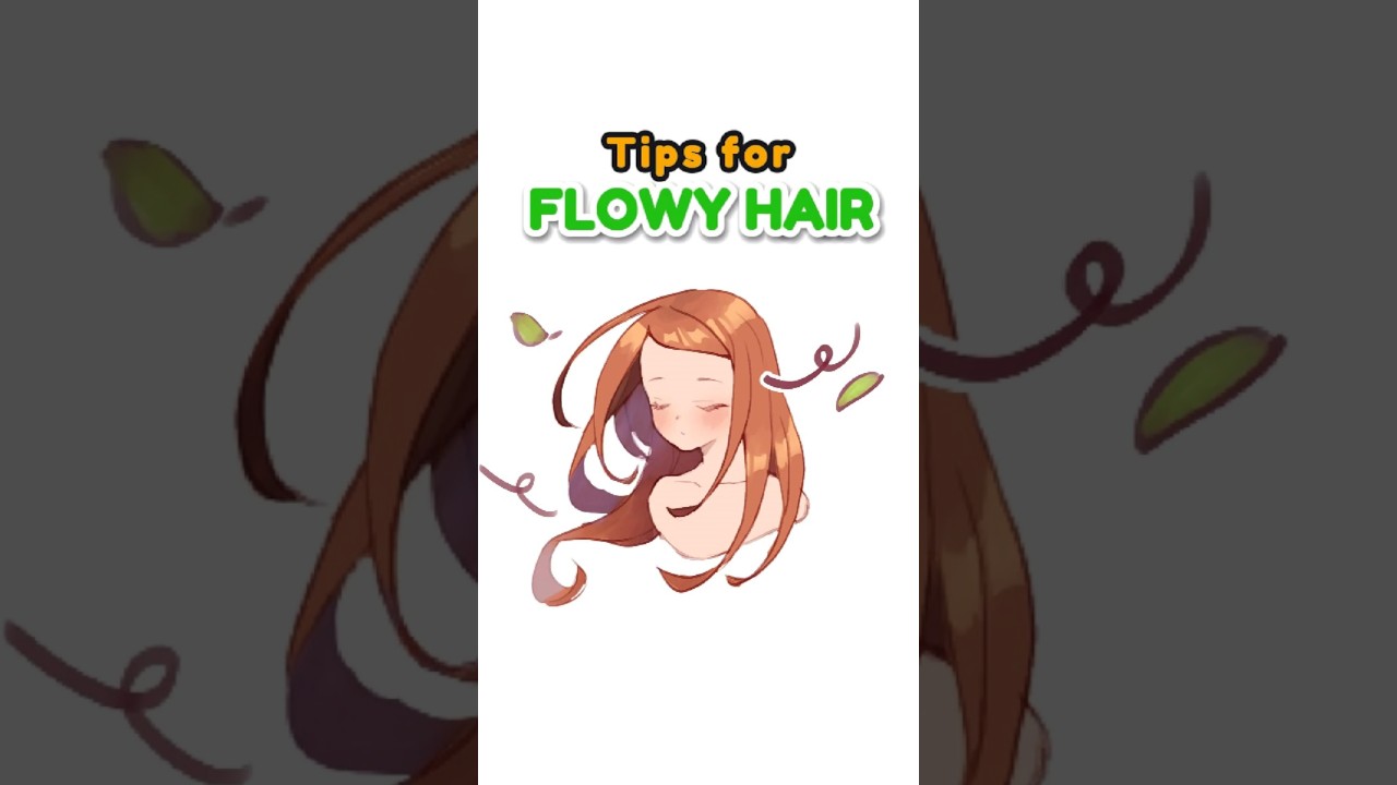 Stop Drawing Stiff Hair! Do This Instead! 👩‍🦰 #ArtTutorial #HairDrawing #AnimeArt #beginnertips