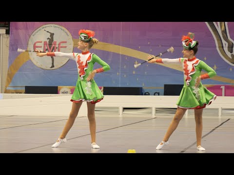 Majorettes *FENIX Radlin* - duo BATON cadets - XX European Majorette Championship - Monza 2025