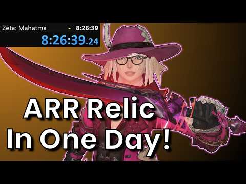 Zodiac Speedrun: How Fast Can You MAKE and FINISH an ARR Relic Weapon?!