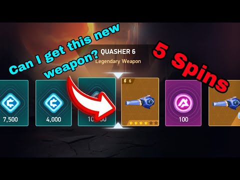 Trying my luck in new weapon Quasher 6 | Mech Arena new weapon 