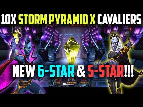 10x Storm [Pyramid X] Cavalier Crystal Opening - AMAZING LUCK!! - Marvel Contest of Champions