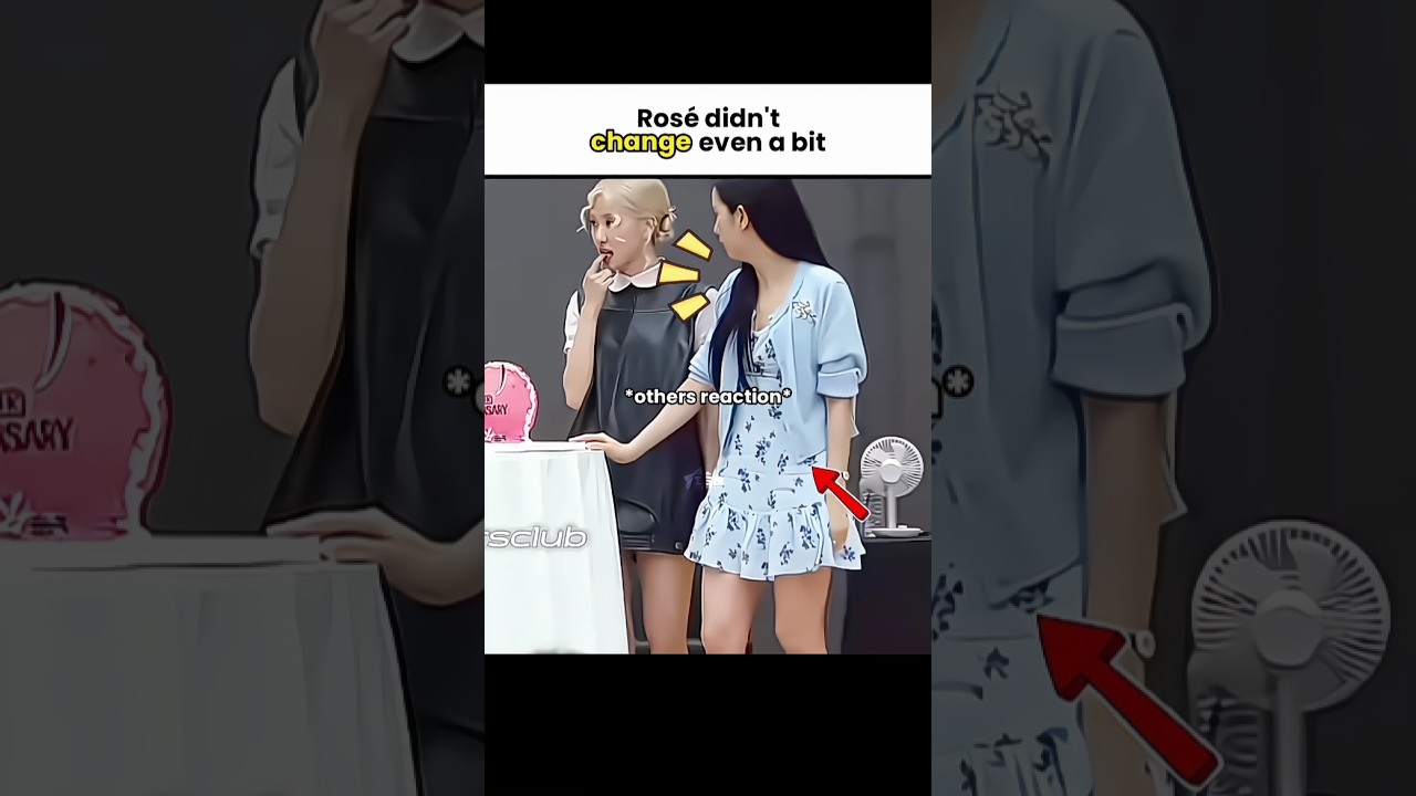 Rosé didn't change! 💗😂#shortsviral #shortfeed #blackpink #kpop #fypシ #viral #feed