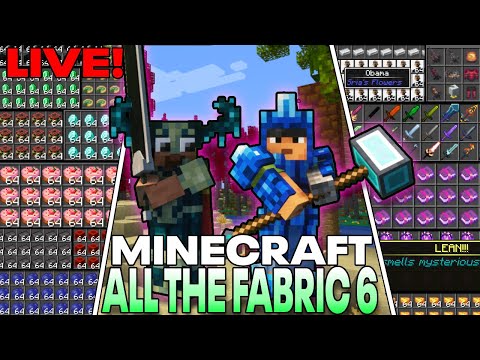 Ultimate Minecraft Fabric 6 Live & Media Share!