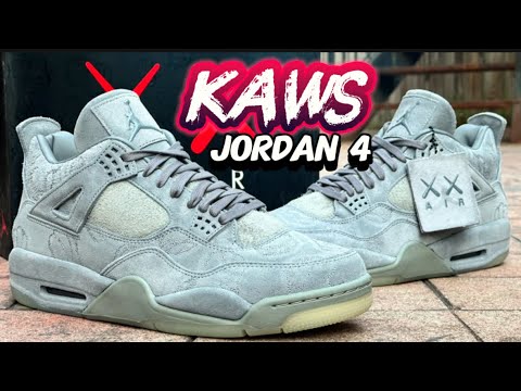 PREMIUM!!   Kickwho godkiller Jordan 4 Kaws Cool Grey review!  🔥🔥🔥
