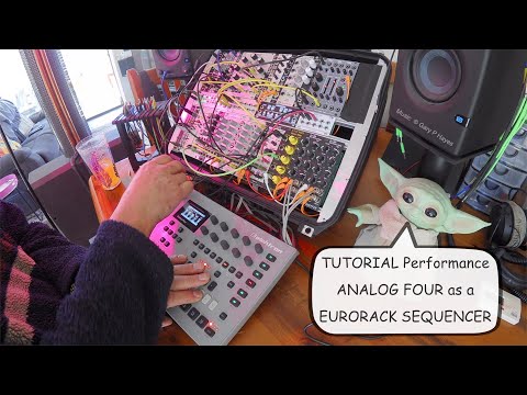 Tutorial 15 #AnalogFour as GREAT Eurorack Controller - Performance ANALOG FORCE - Learny Baby Yoda