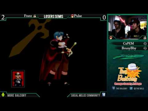 Melee @ the Balcony 66 - Losers Semis Feat. Franz (Doc) VS Pulse (Marth)