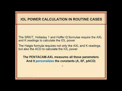 [Online Seminar] What it's like to have it all / Pentacam® AXL and refractive cataract surgery