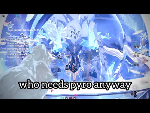 Floor 12-3-1 First Half but Ayaka Mono Cryo | Spiral Abyss | Genshin Impact