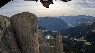 Sass Pordoi wingsuit BASE jump #extreme #basejumping #wingsuit #insta360