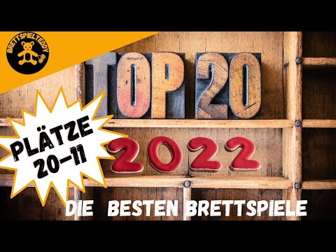 Meine Top 20 der besten Brettspiele 2022 -  Plätze 20 - 11 - Brettspiel Teddy - Boardgames