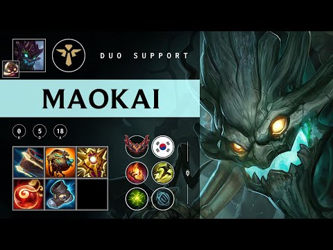 Maokai Support vs Thresh - KR Grandmaster Patch 25.23