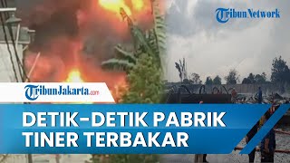 Video Detik-detik Kebakaran Hebat Pabrik Tiner di Tangerang, Diduga Akibat Kelalaian Manusia