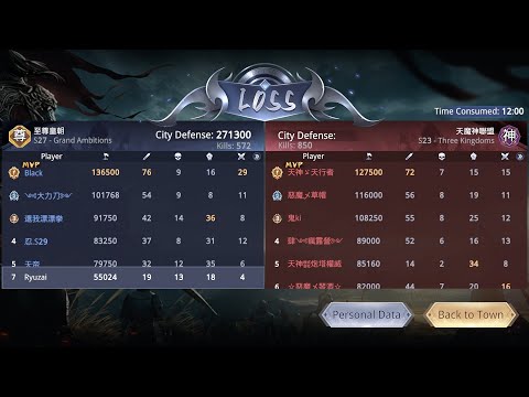 Guild War 16 September 2023 Session 14 - S27 至尊皇朝 vs S23 天魔神聯盟 - Dynasty Legends 2