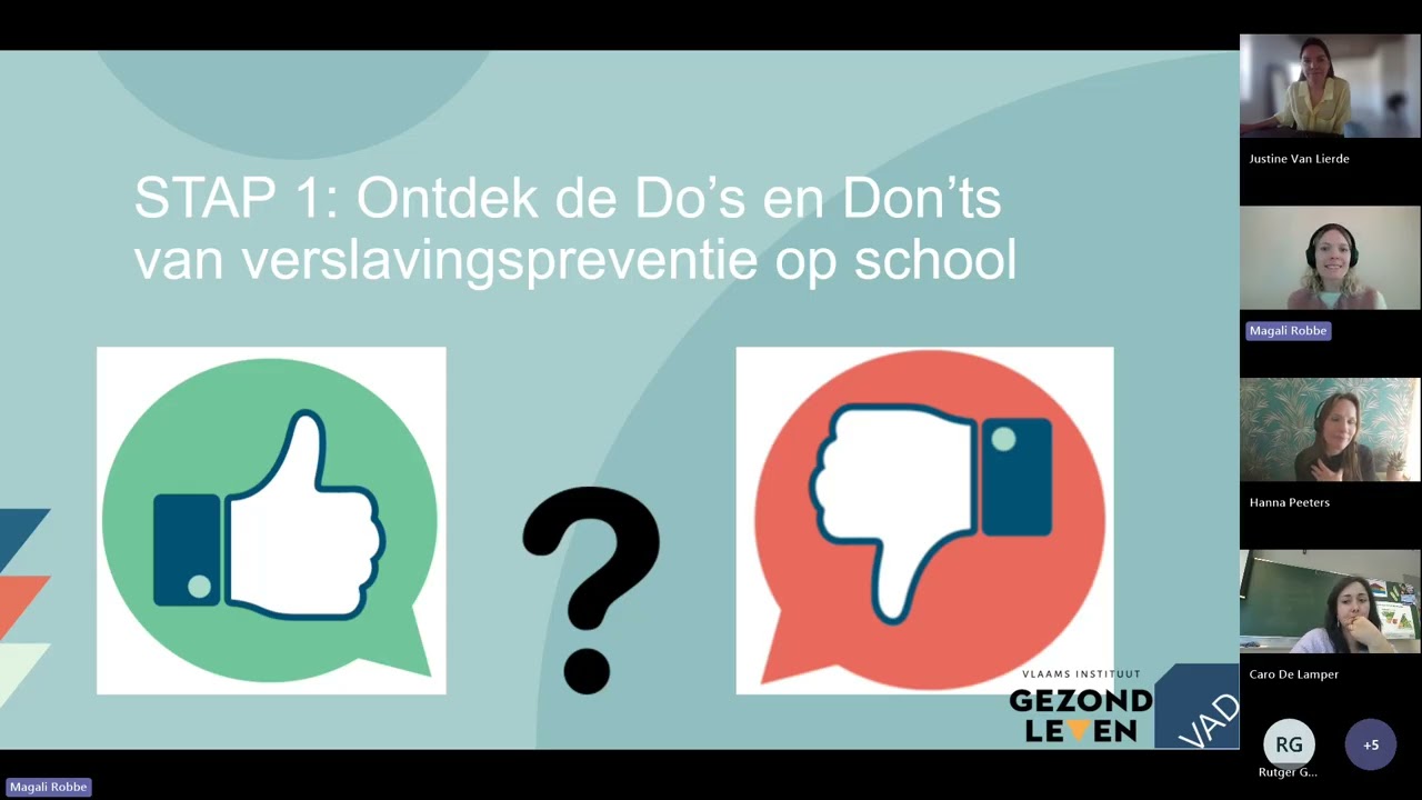 Gezonde School sessie - Verslavingspreventie in de klas: zo pak je het aan