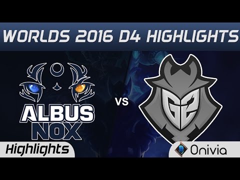 ANX vs G2 Highlights Worlds 2016 D4 Albus Nox Luna vs G2 Esports