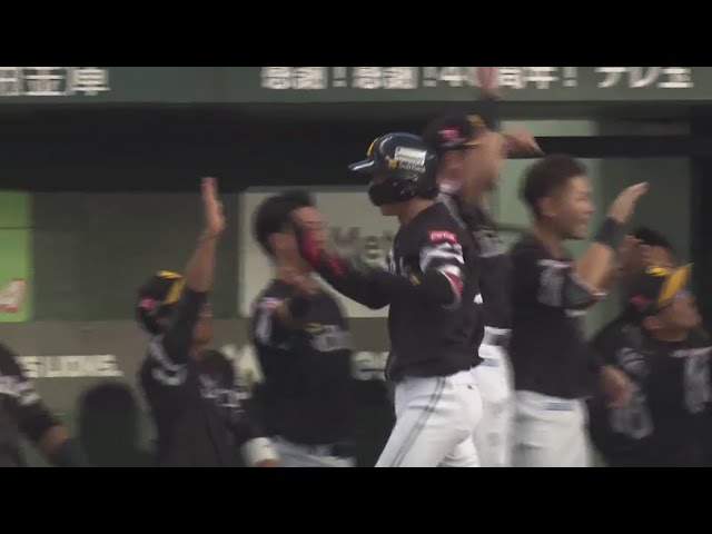 【6回表】一発攻勢だ‼ ホークス・今宮 この試合2本目のホームランは貴重な追加点をもたらす2ラン‼ 2019/10/13 パーソル CS パ final L-H