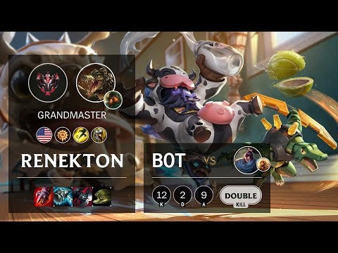 Renekton Bot vs Yasuo - NA Grandmaster Patch 10.5