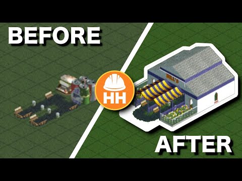 How to Make BUILDINGS In Rollercoaster Tycoon 2