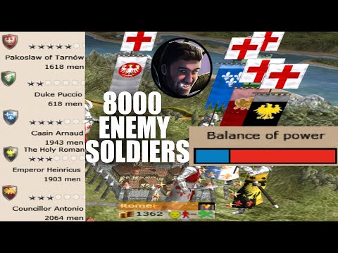 5 Crusader Armies, 8000 Soldiers, Knocking Down Rome