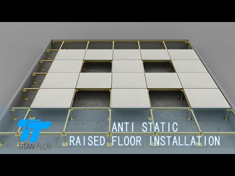 Anti Static Raised Floor Installation -- Titanflor