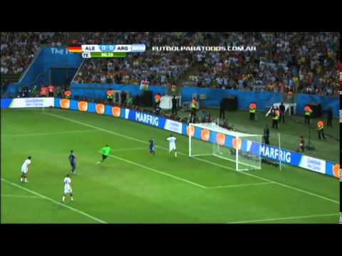 MUNDIAL BRASIL 2014 - ARGENTINA 0 [0] ALEMANIA 0 [1] - MANO A MANO ERRADO POR RODRIGO PALACIO