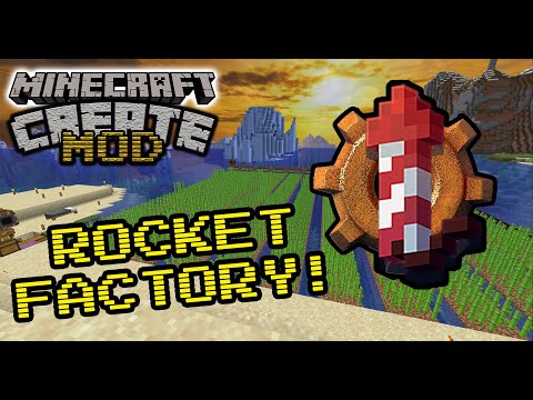 Automated ROCKET FACTORY! Ep.12 Minecraft Create Mod