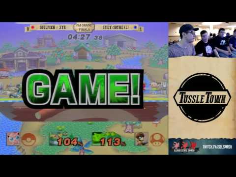 XYK/SoulPech (Luigi/Puff) vs Spicy/Sothe (Sheik/Ivy) - Tussle Town PM Doubles Grand Finals