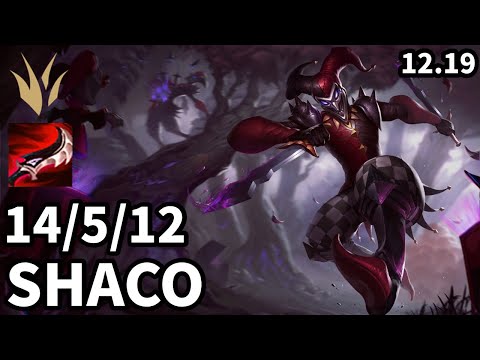 Shaco Jungle vs Lillia - Ranked Master - Patch KR 12.19