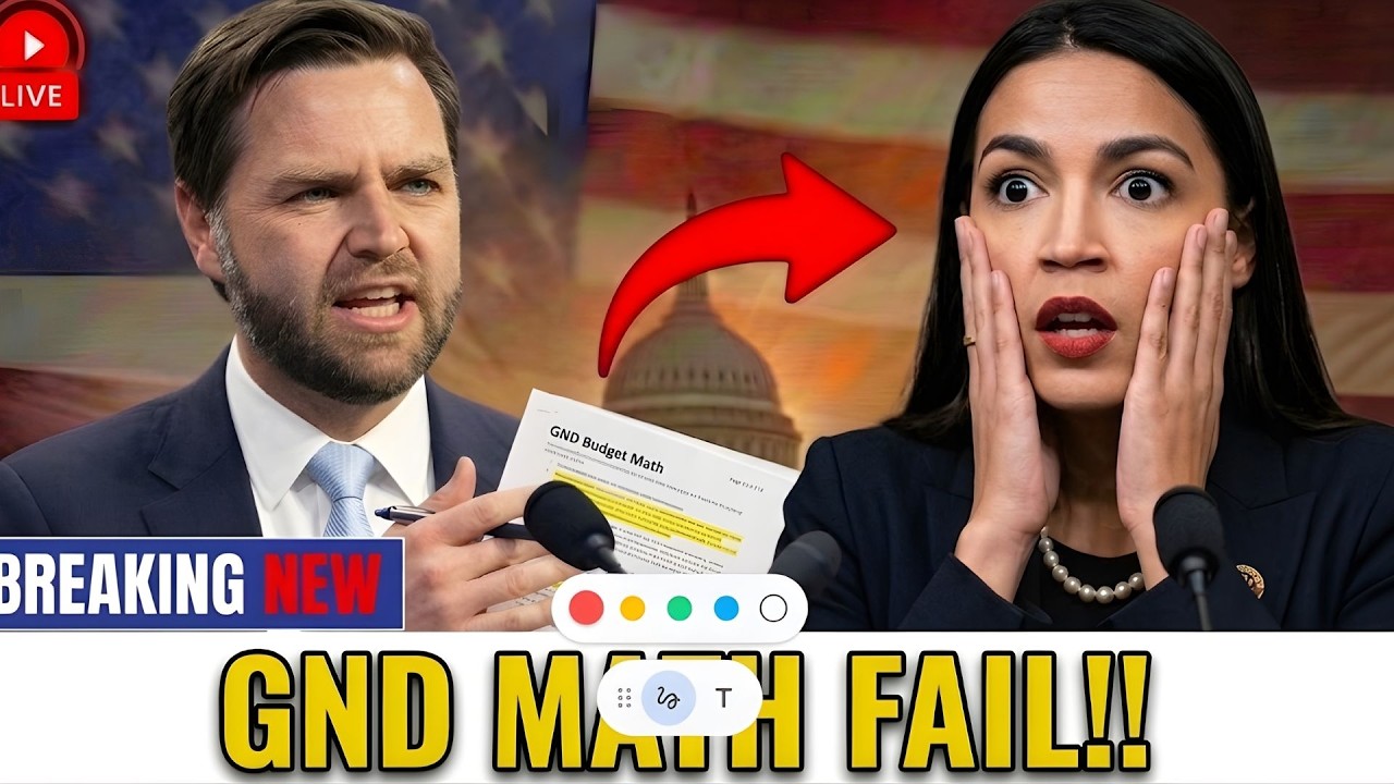 JUST NOW JD Vance vs AOC in Budget Hearing — Green New Deal Math Fail Leaves AOC Frozen