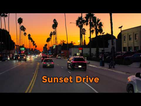 Driving Los Angeles 4K - From the Hills to the Ocean via Beverly Hills Sunset