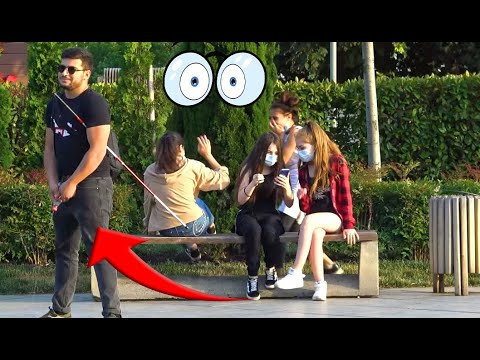 Blindman Peeing in Public Prank!  -  AWESOME REACTIONS | Best of Just For Laughs