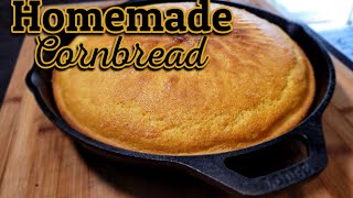 How to Make the best Homemade Cornbread| Amazing Cast Iron Skillet Corn Bread
