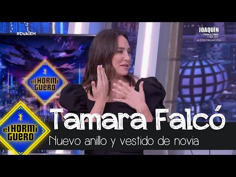 El nuevo anillo de compromiso de Tamara Falcó y los detalles de su vestido de boda - El Hormiguero