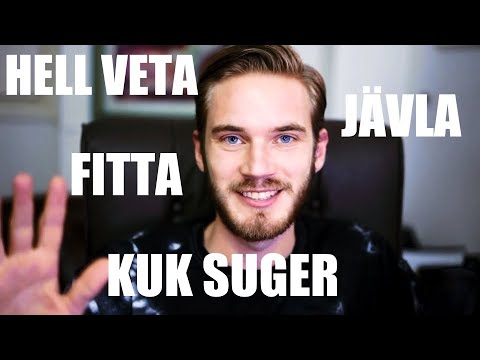 PewDiePie Swearing in Swedish for 18 Minutes