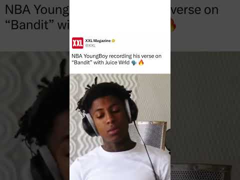NBA YoungBoy recording his verse on &ldquo;Bandit&rdquo; with Juice Wrld 🗣️🔥