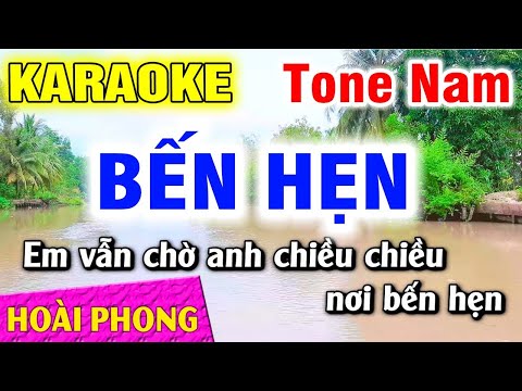 Karaoke Bến Hẹn Tone Nam Nhạc Sống Dể Hát | Hoài Phong Organ