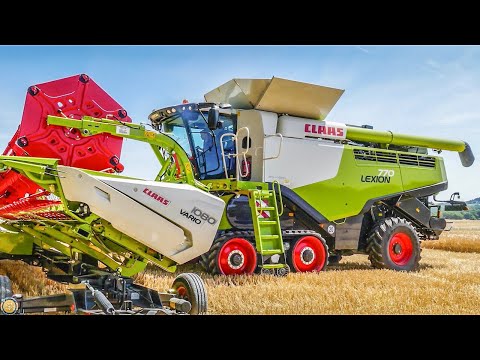 Großmähdrescher / 2  CLAAS LEXION 770 Terra Trac - Getreideernte