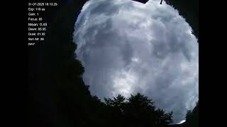 All sky camera capture from Teliucu Superior, Romania 2025-07-31