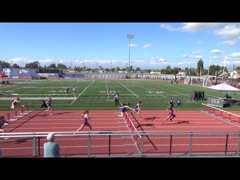 VarG 100m Hurdles vs Fountain Valley on 3-27-19