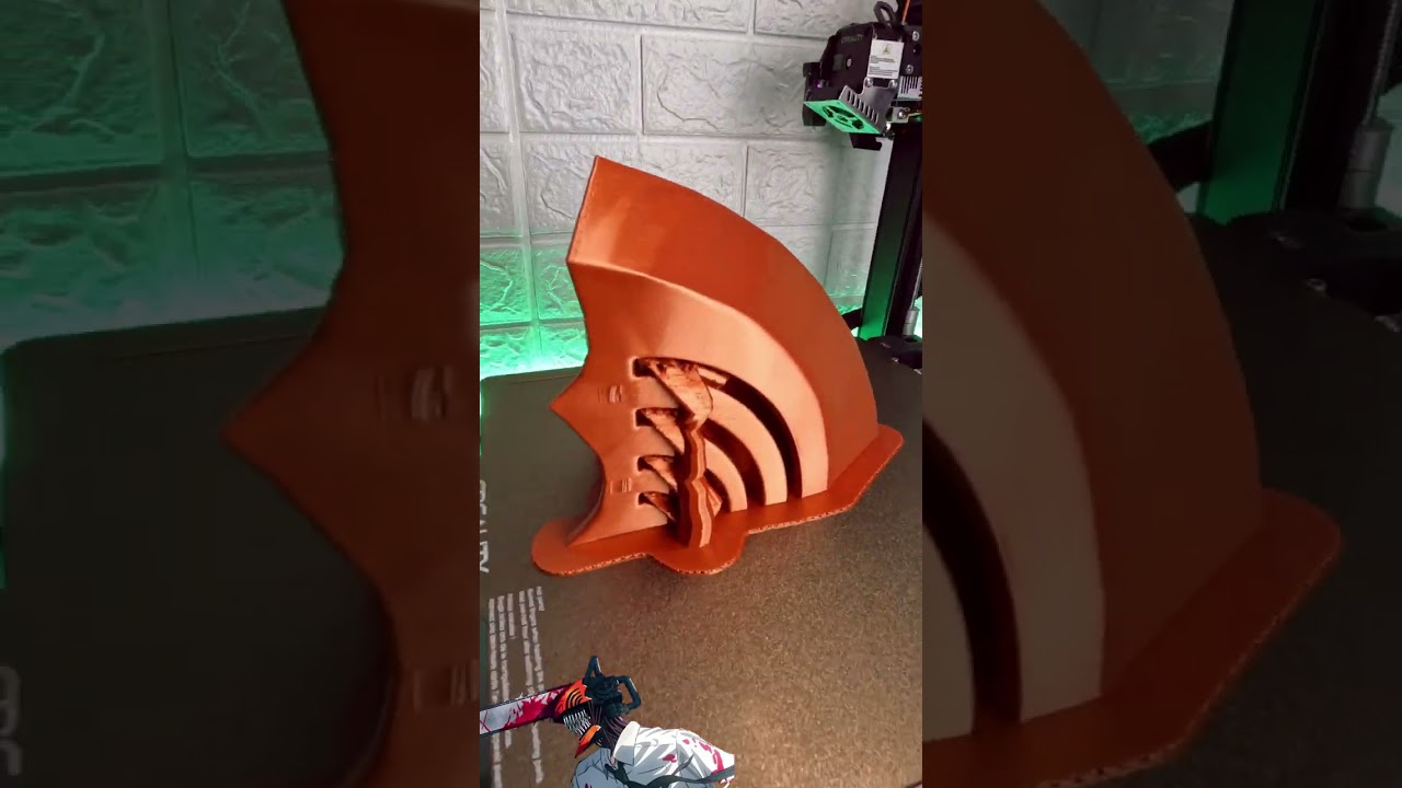 3D Printed Chainsaw man Helmet P1