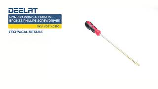 Non-sparking Aluminum-Bronze Phillips Screwdriver- size 3 * 250 mm