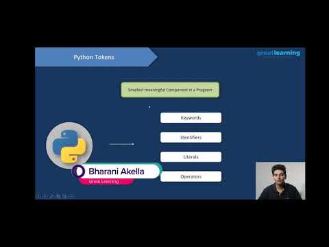 Python Tokens Basic Python Great Learning Video 3