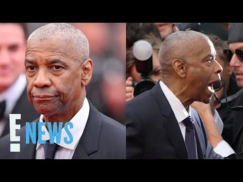 Denzel Washington Confronts Photographers at Cannes Film Festival | E! News