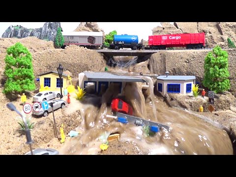 Water Collapse After Dam Break