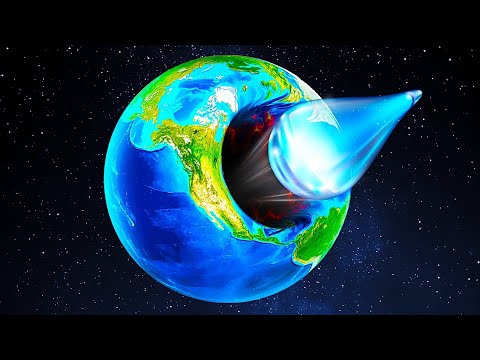 Что, если капля воды упадет на Землю со скоростью света?