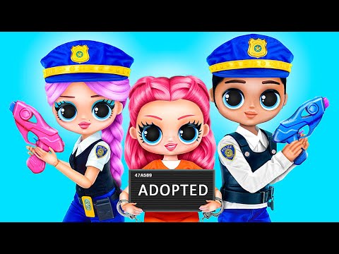 Меня удочерила семья полицейских! 35 идей для кукол ЛОЛ
