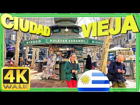 【4K】WALK Ciudad Vieja Montevideo Uruguay UY walking tour 4k
