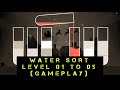 Water Sort: Level 1, 2, 3, 4 & 5 (Gameplay)