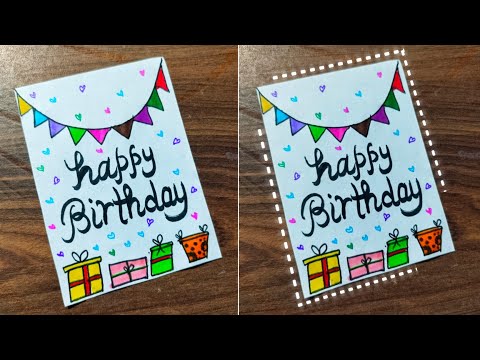 😍💕 Happy Birthday Card 🎁😍 | Birthday Greeting Card | How to Make a Birthday Card | DIY Birthday Card